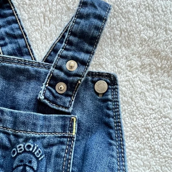 Obaibi Denim Short Overalls - Picture 6 of 14